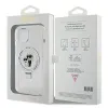 Karl Lagerfeld Ring Stand Karl & Choupette Hard Case Back Cover hoesje met MagSafe voor Apple iPhone 14 - Wit 8