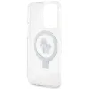 Karl Lagerfeld Ring Stand Karl & Choupette Hard Case Back Cover hoesje met MagSafe voor Apple iPhone 14 Pro Max - Wit 7