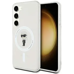 Karl Lagerfeld IML Ikonik Back Cover hoesje met MagSafe voor Samsung Galaxy S23 - Transparant