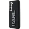 Karl Lagerfeld 3D Rubber Glitter Logo Back Cover hoesje voor Samsung Galaxy S23 - Zwart 1