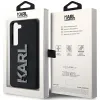 Karl Lagerfeld 3D Rubber Glitter Logo Back Cover hoesje voor Samsung Galaxy S23 - Zwart 7