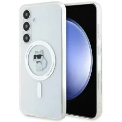 Karl Lagerfeld IML Choupette Back Cover hoesje met MagSafe voor Samsung Galaxy S24 Plus - Transparant