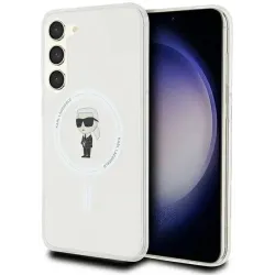 Karl Lagerfeld IML Ikonik Back Cover hoesje met MagSafe voor Samsung Galaxy S24 Plus - Transparant