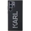 Karl Lagerfeld 3D Rubber Glitter Logo Back Cover hoesje voor Samsung Galaxy S24 Ultra - Zwart 1