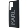 Karl Lagerfeld 3D Rubber Glitter Logo Back Cover hoesje voor Samsung Galaxy S24 Ultra - Zwart 4