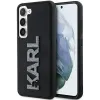 Karl Lagerfeld 3D Rubber Glitter Logo Back Cover hoesje voor Samsung Galaxy S24 - Zwart 0