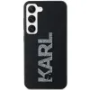 Karl Lagerfeld 3D Rubber Glitter Logo Back Cover hoesje voor Samsung Galaxy S24 - Zwart 2