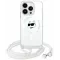 Karl Lagerfeld IML Choupette Head & Cord Back Cover hoesje met MagSafe voor Apple iPhone 14 Pro Max - Transparant