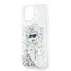 Karl Lagerfeld Liquid Glitter Choupette Head Back Cover hoesje met MagSafe voor Apple iPhone 14 - Transparant 5