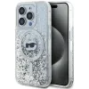 Karl Lagerfeld Liquid Glitter Choupette Head Back Cover hoesje met MagSafe voor Apple iPhone 14 Pro Max - Transparant 0