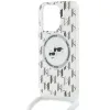 Karl Lagerfeld IML Crossbody Monogram Karl & Choupette Head Back Cover hoesje met MagSafe voor Apple iPhone 15 Pro Max - Transparant 4