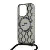 Karl Lagerfeld IML Crossbody Monogram Karl & Choupette Head Back Cover hoesje met MagSafe voor Apple iPhone 15 Pro Max - Zwart 5