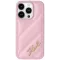 Karl Lagerfeld Diagonal Quilted Script Back Cover hoesje voor Apple iPhone 15 - Roze