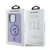 Karl Lagerfeld Silicone Karl & Choupette Heads Ring Back Cover hoesje met MagSafe voor Apple iPhone 14 Pro - Paars 8
