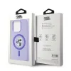 Karl Lagerfeld Silicone Karl & Choupette Heads Ring Back Cover hoesje met MagSafe voor Apple iPhone 15 Pro - Paars 8
