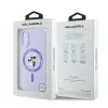 Karl Lagerfeld Silicone Karl & Choupette Heads Ring Back Cover hoesje met MagSafe voor Apple iPhone 16 Plus - Paars 8