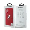 Karl Lagerfeld Silicone Karl & Choupette Heads Ring Back Cover hoesje met MagSafe voor Apple iPhone 16 - Rood 4