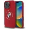 Karl Lagerfeld Silicone Karl & Choupette Heads Ring Back Cover hoesje met MagSafe voor Apple iPhone 16 Pro Max - Rood