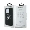 Karl Lagerfeld Silicone Karl & Choupette Heads Ring Back Cover hoesje met MagSafe voor Apple iPhone 16 Pro Max - Zwart 5