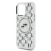 Karl Lagerfeld IML Monogram Karl & Choupette Head Back Cover hoesje met MagSafe voor Apple iPhone 15 Pro - Transparant 6