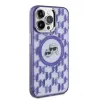 Karl Lagerfeld IML Monogram Karl & Choupette Head Back Cover hoesje met MagSafe voor Apple iPhone 15 Pro - Paars 4