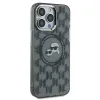 Karl Lagerfeld IML Monogram Karl & Choupette Head Back Cover hoesje met MagSafe voor Apple iPhone 15 Pro Max - Zwart 4