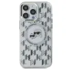 Karl Lagerfeld IML Monogram Karl & Choupette Head Back Cover hoesje met MagSafe voor Apple iPhone 15 Pro Max - Transparant 3
