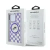 Karl Lagerfeld IML Monogram Karl & Choupette Head Back Cover hoesje met MagSafe voor Apple iPhone 15 Pro Max - Paars 5