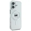 Karl Lagerfeld IML Metal Karl Head Back Cover hoesje met MagSafe voor Apple iPhone 16 - Wit 4