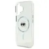 Karl Lagerfeld IML Metal Karl Head Back Cover hoesje met MagSafe voor Apple iPhone 16 - Wit 6