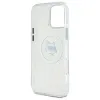Karl Lagerfeld IML Metal Choupette Head Back Cover hoesje met MagSafe voor Apple iPhone 16 Pro - Wit 7