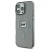 Karl Lagerfeld IML Metal Choupette Head Back Cover hoesje met MagSafe voor Apple iPhone 16 Pro - Zwart 2