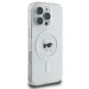 Karl Lagerfeld IML Metal Karl Head Back Cover hoesje met MagSafe voor Apple iPhone 16 Pro - Wit 4