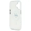 Karl Lagerfeld IML Metal Choupette Head Back Cover hoesje met MagSafe voor Apple iPhone 16 Plus - Wit 7