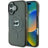 Karl Lagerfeld IML Metal Choupette Head Back Cover hoesje met MagSafe voor Apple iPhone 16 Plus - Zwart