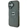 Karl Lagerfeld IML Metal Choupette Head Back Cover hoesje met MagSafe voor Apple iPhone 16 Plus - Zwart 2