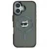 Karl Lagerfeld IML Metal Choupette Head Back Cover hoesje met MagSafe voor Apple iPhone 16 Plus - Zwart 3