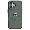 Karl Lagerfeld IML Metal Choupette Head Back Cover hoesje met MagSafe voor Apple iPhone 16 - Zwart 3
