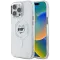 Karl Lagerfeld IML Metal Choupette Head Back Cover hoesje met MagSafe voor Apple iPhone 16 Pro Max - Wit