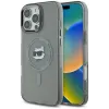 Karl Lagerfeld IML Metal Choupette Head Back Cover hoesje met MagSafe voor Apple iPhone 16 Pro Max - Zwart