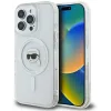 Karl Lagerfeld IML Metal Karl Head Back Cover hoesje met MagSafe voor Apple iPhone 16 Pro Max - Wit