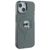 Karl Lagerfeld IML Metal Karl Head Back Cover hoesje met MagSafe voor Apple iPhone 15 - Zwart 4