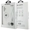 Karl Lagerfeld IML Choupette Head & Cord Back Cover hoesje met MagSafe voor Apple iPhone 16 - Transparant 7