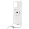 Karl Lagerfeld IML Choupette Head & Cord Back Cover hoesje met MagSafe voor Apple iPhone 16 Pro Max - Transparant 5
