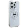 Karl Lagerfeld IML Metal Choupette Head Back Cover hoesje met MagSafe voor Apple iPhone 15 Pro - Wit 4