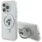 Karl Lagerfeld Ring Stand Karl & Choupette Hard Case Back Cover hoesje met MagSafe voor Apple iPhone 15 Pro - Wit