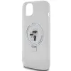 Karl Lagerfeld Ring Stand Karl & Choupette Hard Case Back Cover hoesje met MagSafe voor Apple iPhone 15 Plus/14 Plus - Wit 6