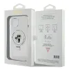 Karl Lagerfeld Ring Stand Karl & Choupette Hard Case Back Cover hoesje met MagSafe voor Apple iPhone 15 - Wit 8