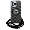 Karl Lagerfeld IML Crossbody Monogram Karl & Choupette Head Back Cover hoesje met MagSafe voor Apple iPhone 16 Pro - Zwart 2