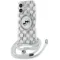 Karl Lagerfeld IML Crossbody Monogram Karl & Choupette Head Back Cover hoesje met MagSafe voor Apple iPhone 16 - Transparant